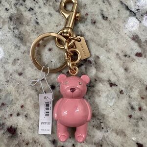 Coach Pink Bear charm